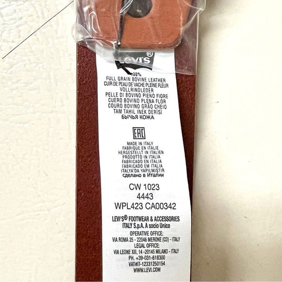 Levi's Tan Leather Belt - Picture 7 of 8